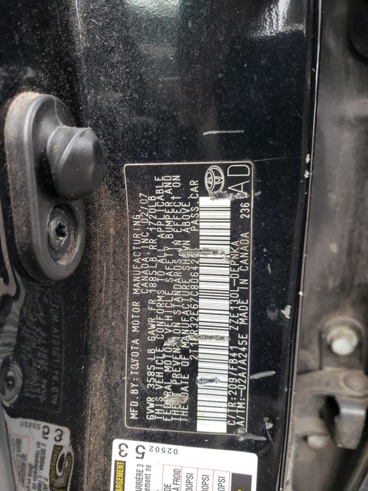 Фото 10 с аукциона – 2007 TOYOTA COROLLA CE с VIN 2T1BR32E67C806420