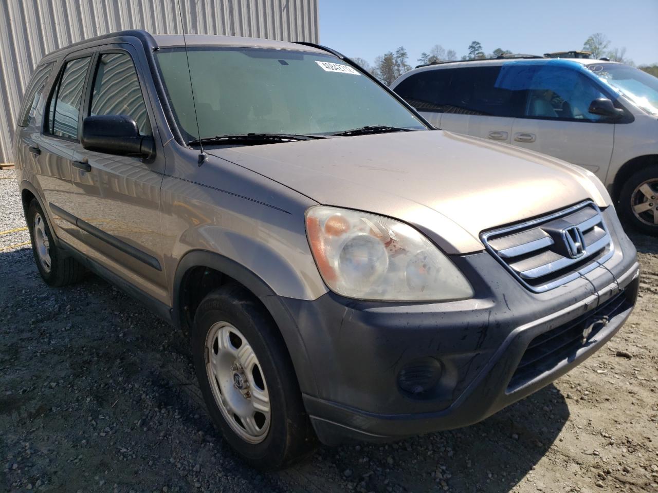 Photo 1 from auction – 2005 HONDA CR-V LX with VIN SHSRD68525U303877