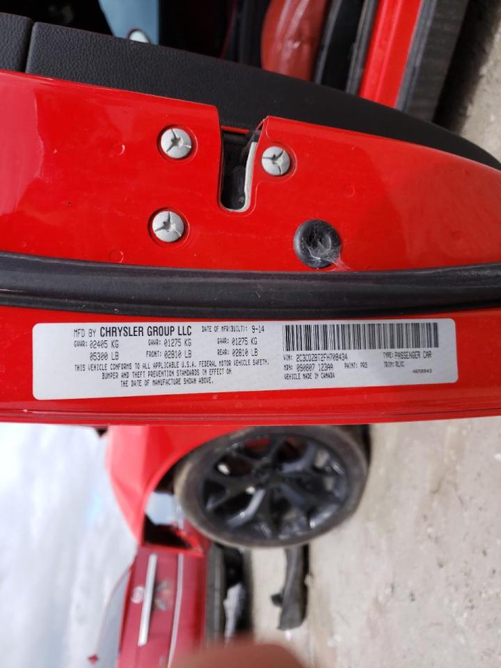 Photo 10 from auction – 2015 DODGE CHALLENGER with VIN 2C3CDZBT2FH708434