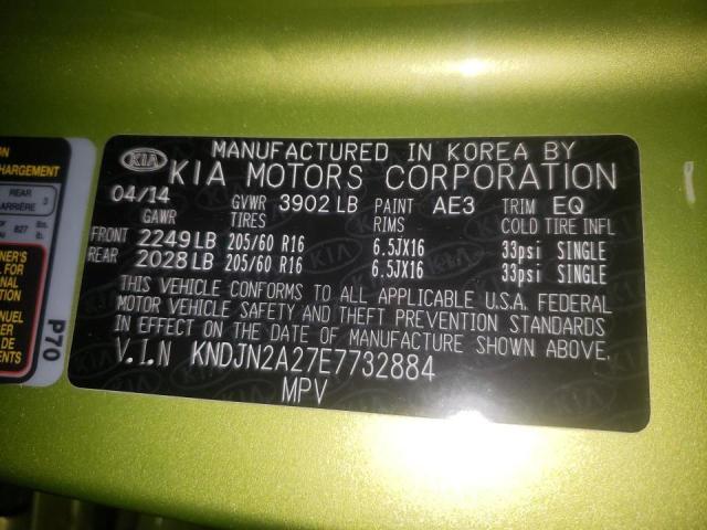 Photo 10 from auction – 2014 KIA SOUL with VIN KNDJN2A27E7732884