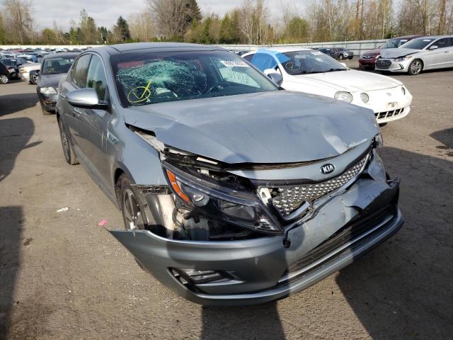 KIA OPTIMA HYB 2014 with VIN KNAGN4AD0E5073725 - Photo from auction