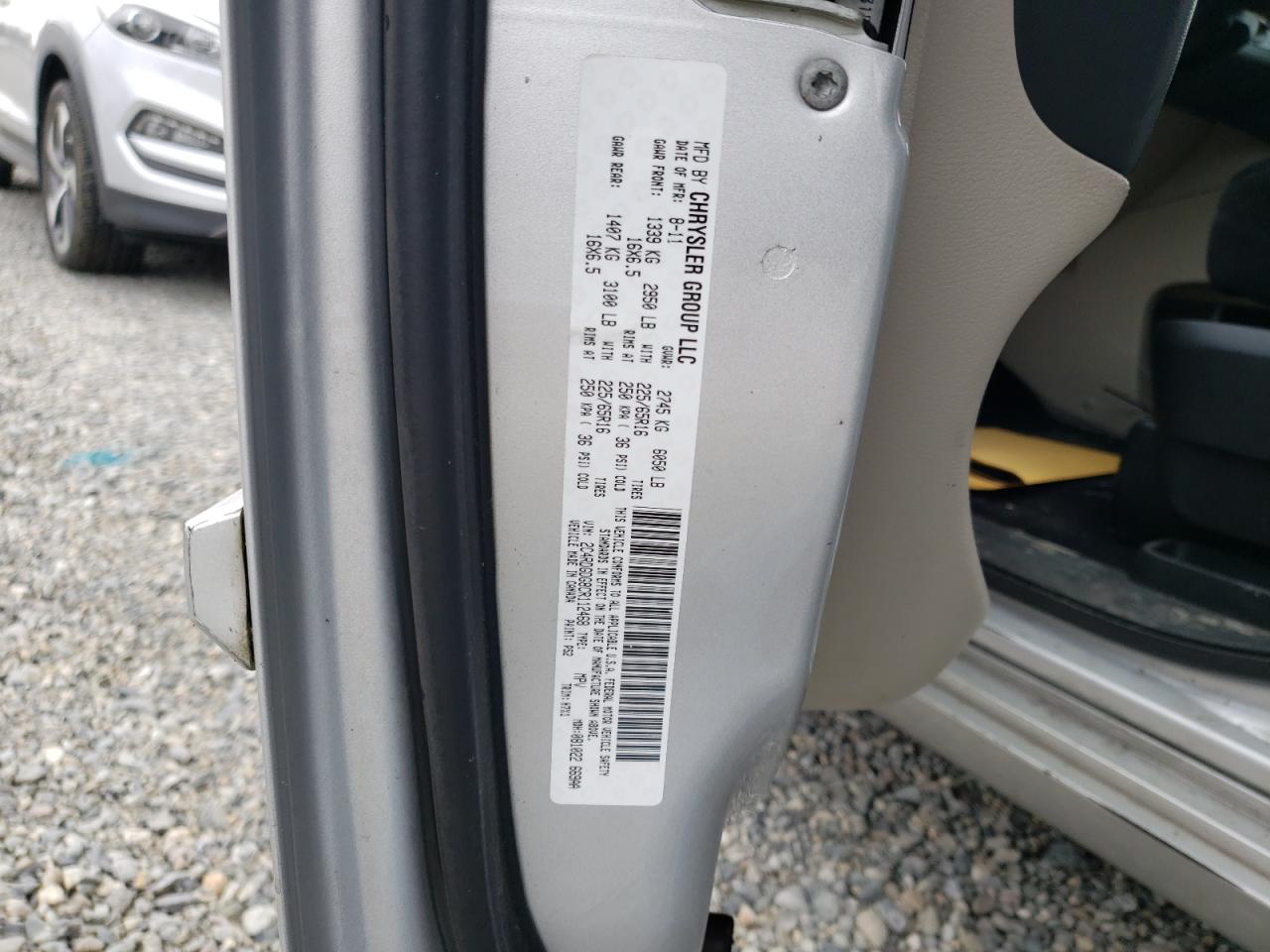 Photo 10 from auction – 2012 DODGE GRAND CARA with VIN 2C4RDGDG8CR112468