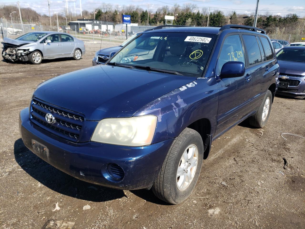 Photo 2 from auction – 2002 TOYOTA HIGHLANDER with VIN JTEHF21A020096814