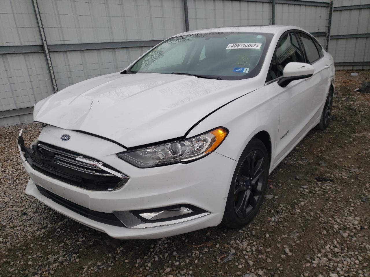 Photo 2 from auction – 2018 FORD FUSION SE with VIN 3FA6P0LU7JR139103