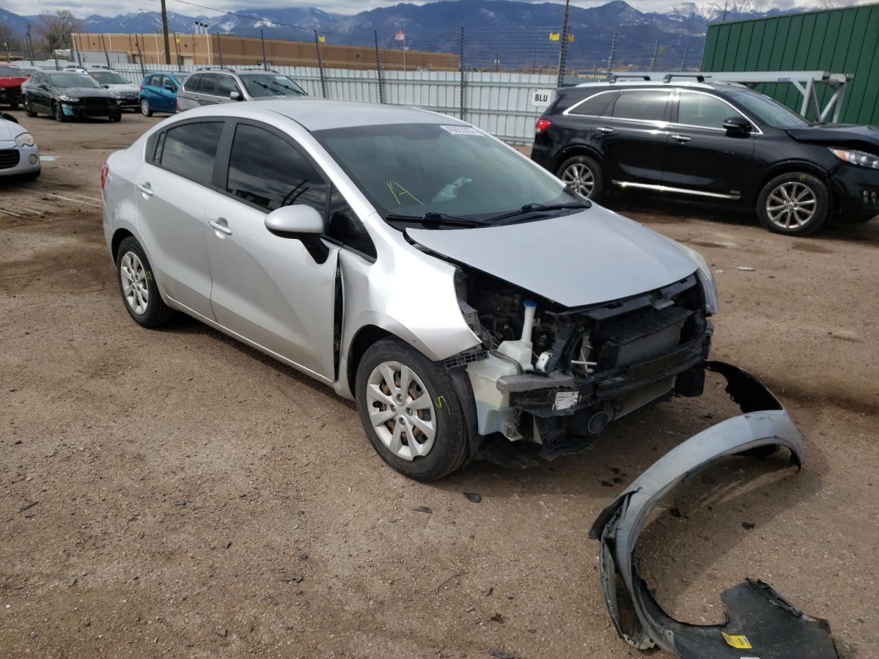 KIA RIO LX 2015 with VIN KNADM4A32F6451357 - Photo from auction