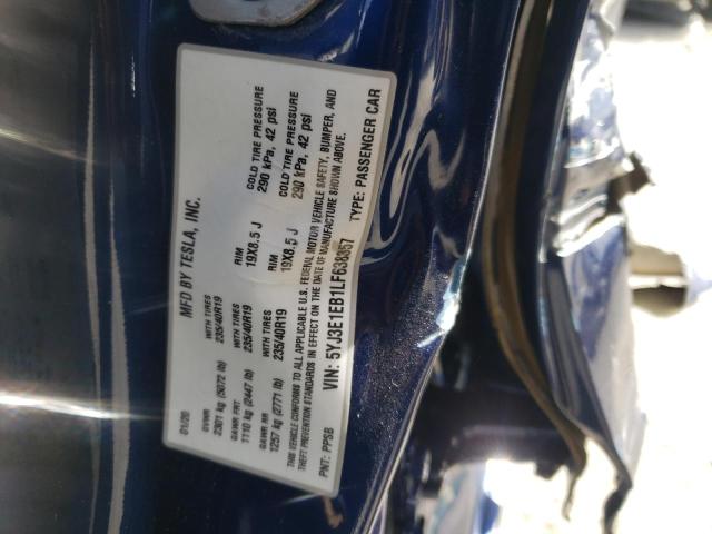 Photo 10 from auction – 2020 TESLA MODEL 3 with VIN 5YJ3E1EB1LF638357