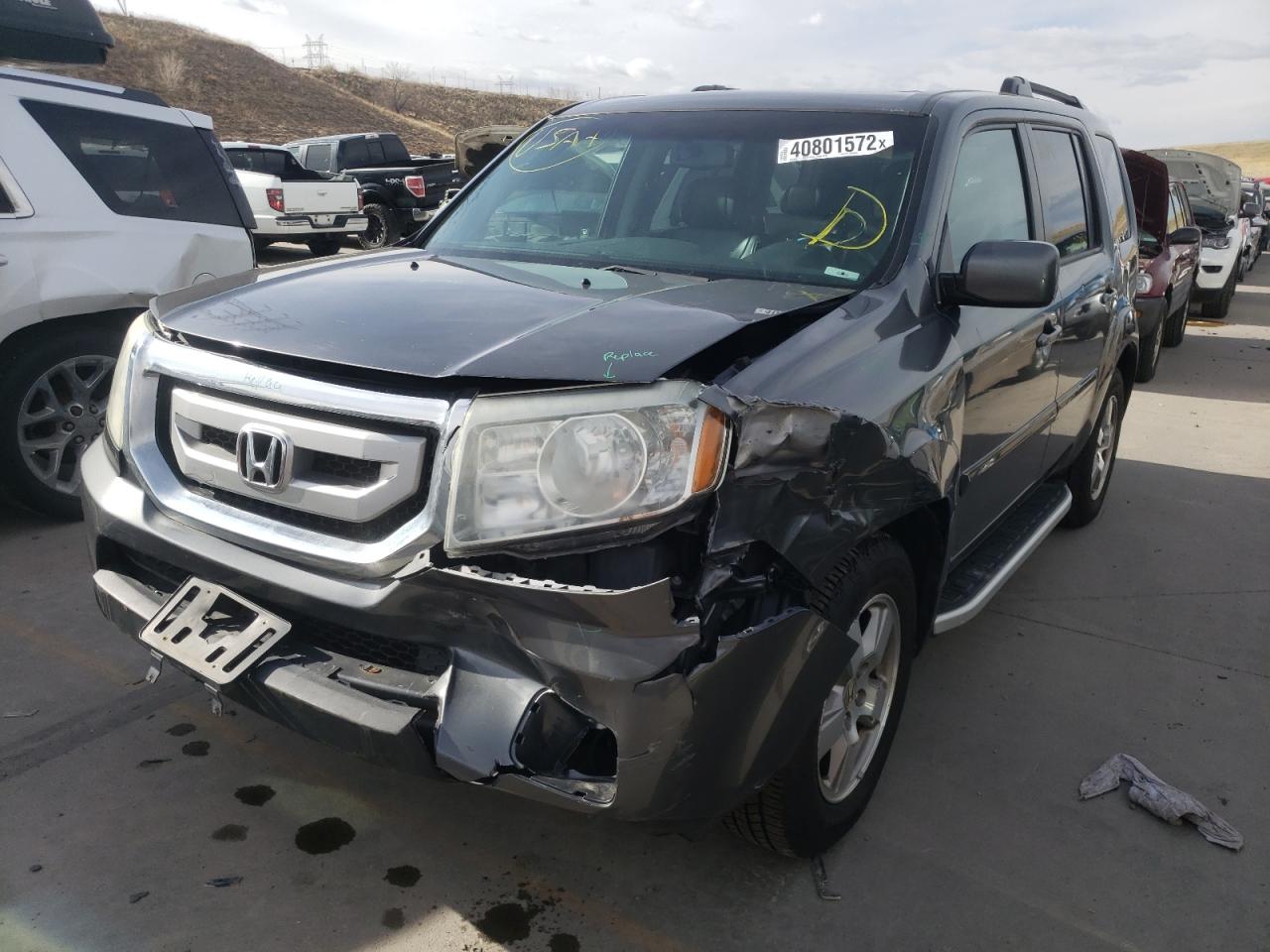 Photo 2 from auction – 2011 HONDA PILOT EXL with VIN 5FNYF4H50BB066545