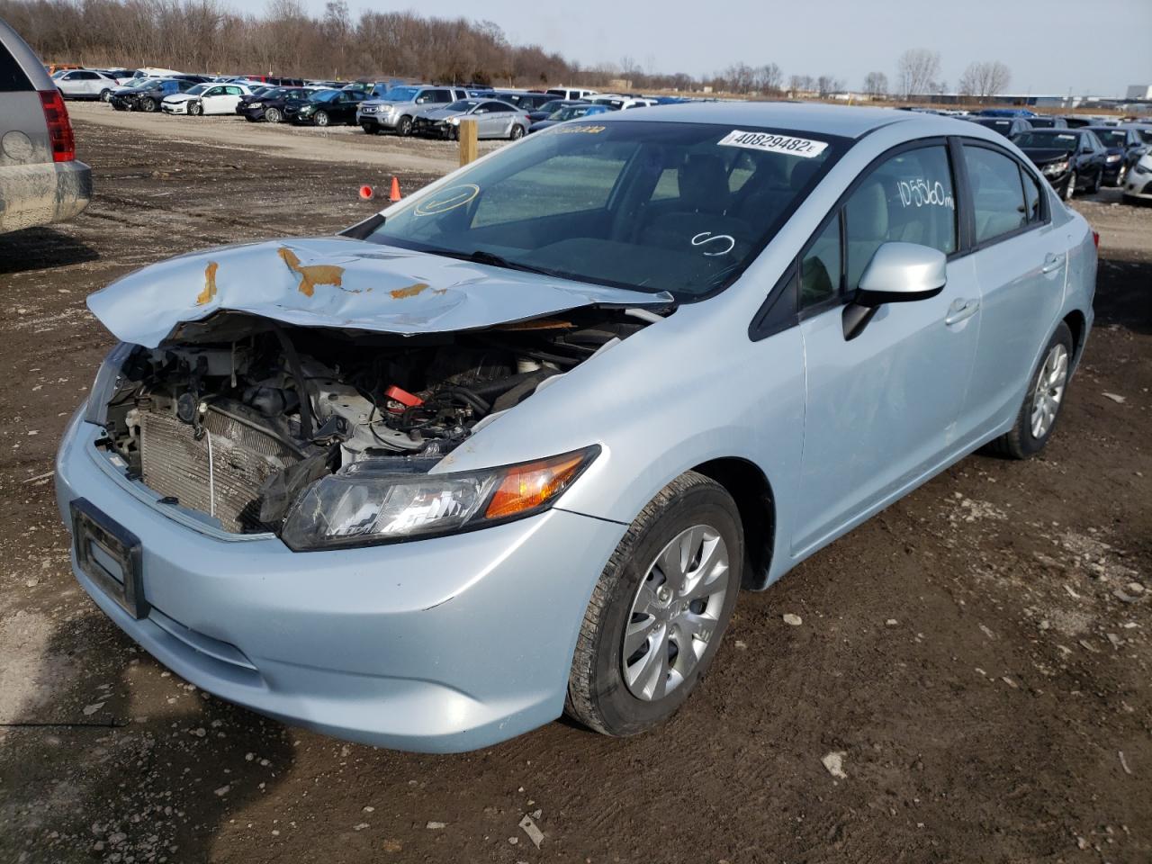 Photo 2 from auction – 2012 HONDA CIVIC LX with VIN 2HGFB2F5XCH559415