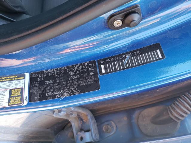 Photo 10 from auction – 2015 KIA FORTE with VIN KNAFX4A68F5359220