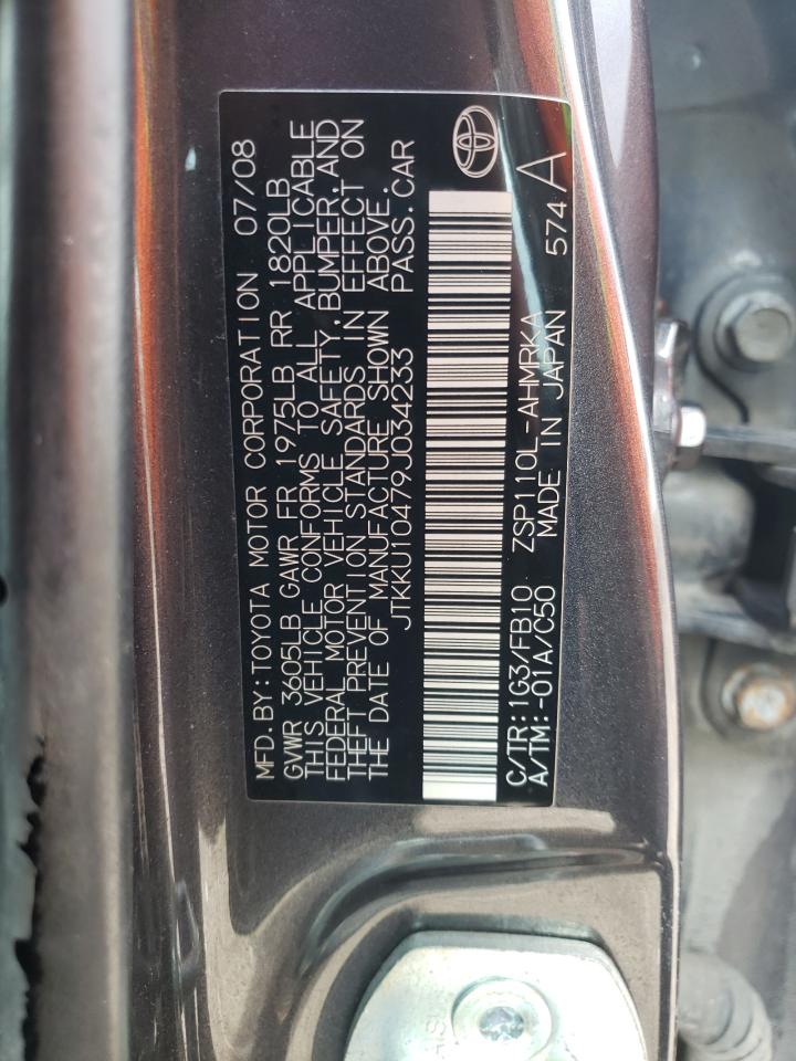 Photo 10 from auction – 2009 TOYOTA SCION XD with VIN JTKKU10479J034233
