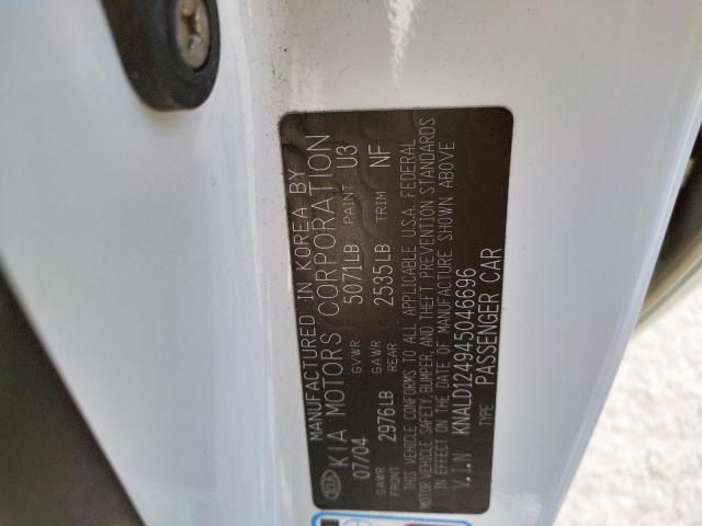 Photo 10 from auction – 2004 KIA AMANTI with VIN KNALD124945046696