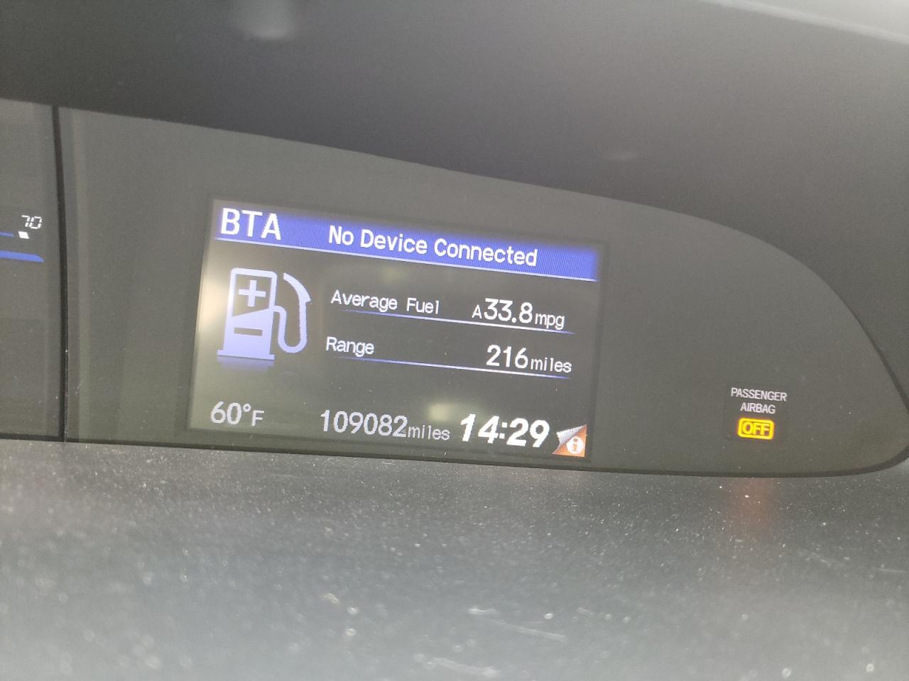 Photo 8 from auction – 2014 HONDA CIVIC LX with VIN 2HGFB2F57EH543658