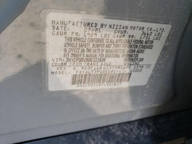 Photo 10 from auction – 2021 NISSAN KICKS SR with VIN 3N1CP5DV8ML527839