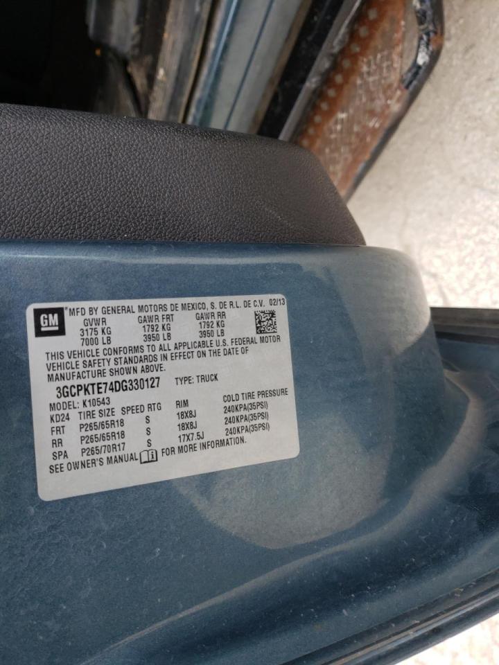 Photo 10 from auction – 2013 CHEVROLET SILVERADO with VIN 3GCPKTE74DG330127