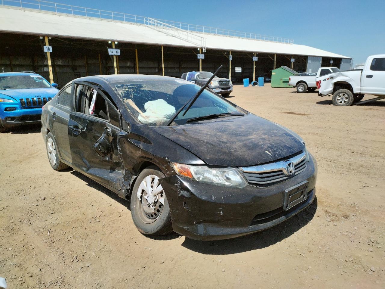 Photo 1 from auction – 2012 HONDA CIVIC LX with VIN 19XFB2F5XCE335443