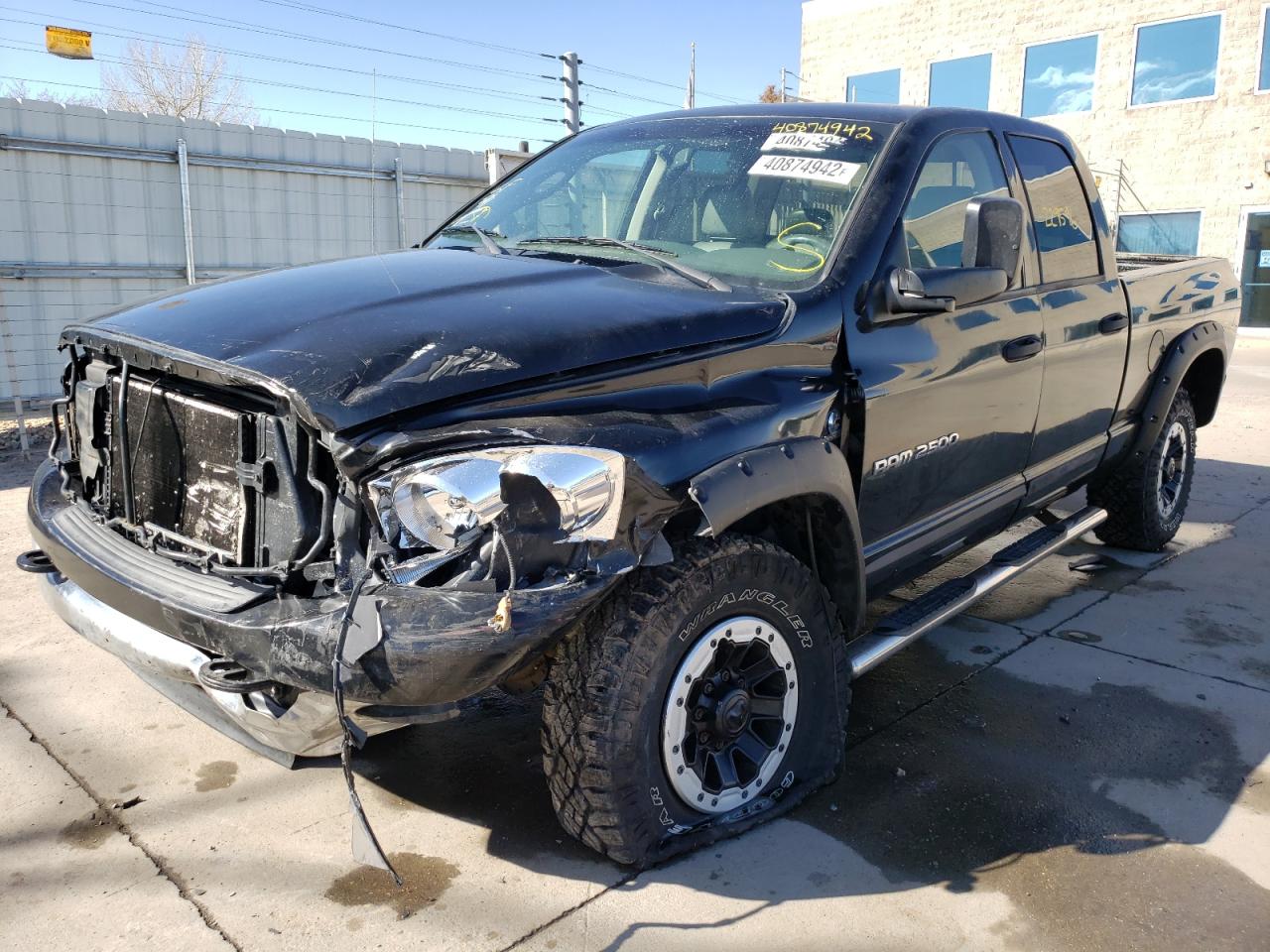 Photo 2 from auction – 2006 DODGE RAM 2500 S with VIN 3D7KS28CX6G142086