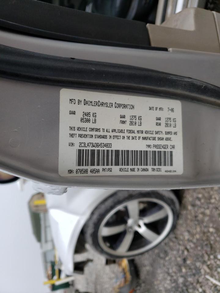 Photo 10 from auction – 2006 CHRYSLER 300C SRT-8 with VIN 2C3LA73W36H534833