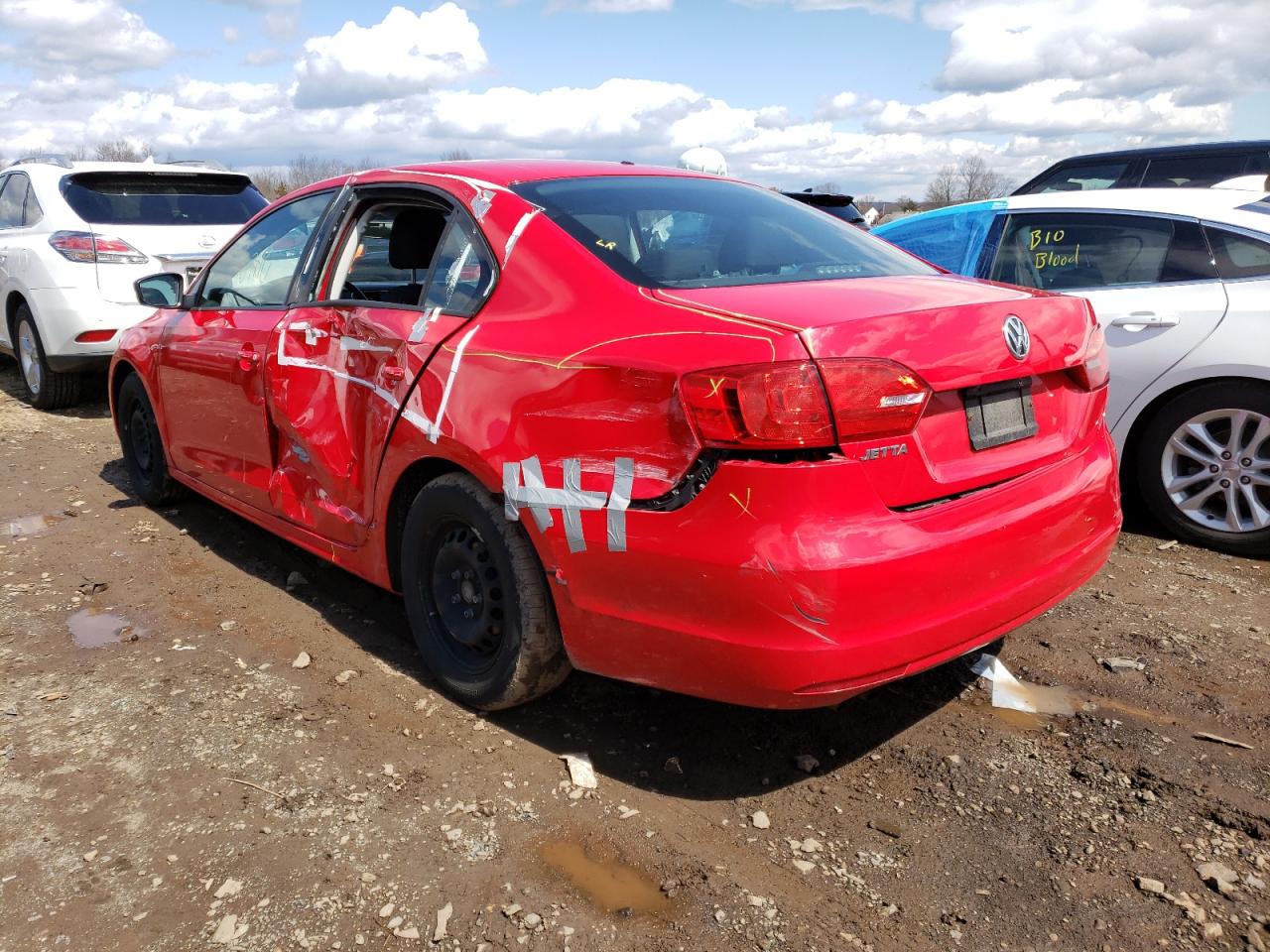 Photo 3 from auction – 2014 VOLKSWAGEN JETTA BASE with VIN 3VW2K7AJ9EM257825