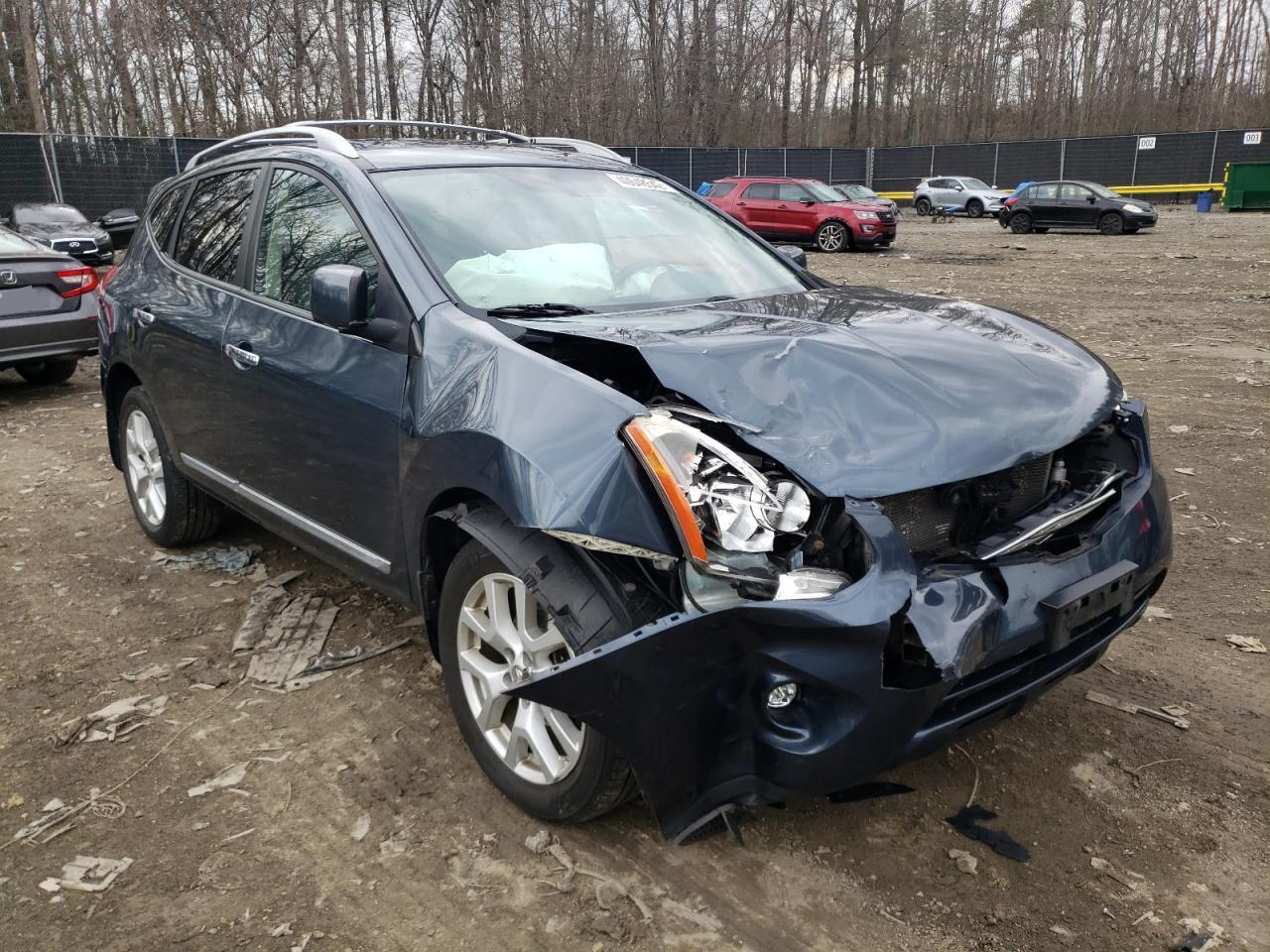 NISSAN ROGUE 2012 with VIN JN8AS5MV1CW378013 - Photo from auction