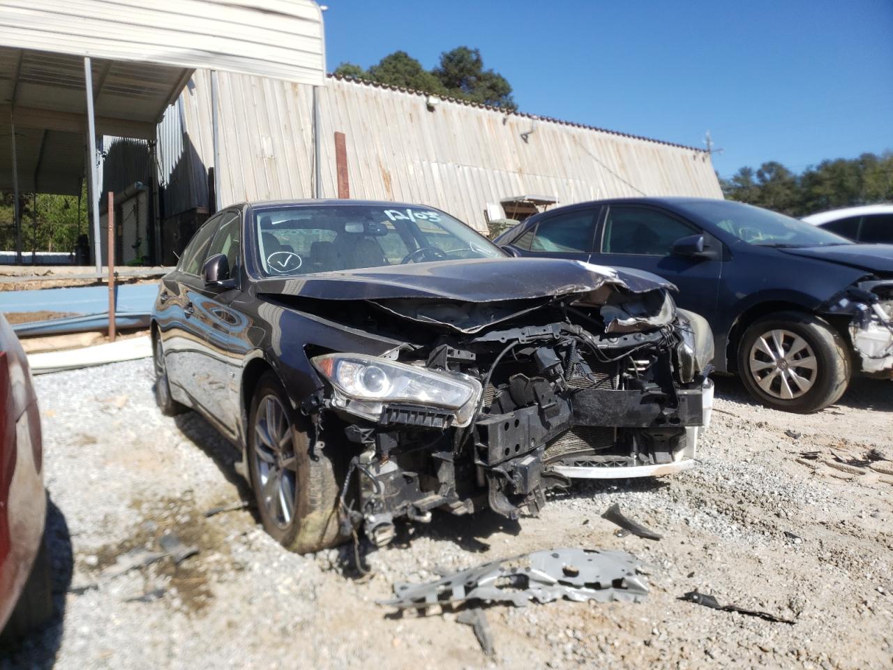 INFINITI Q50 BASE 2014 with VIN JN1BV7AR8EM693919 - Photo from auction