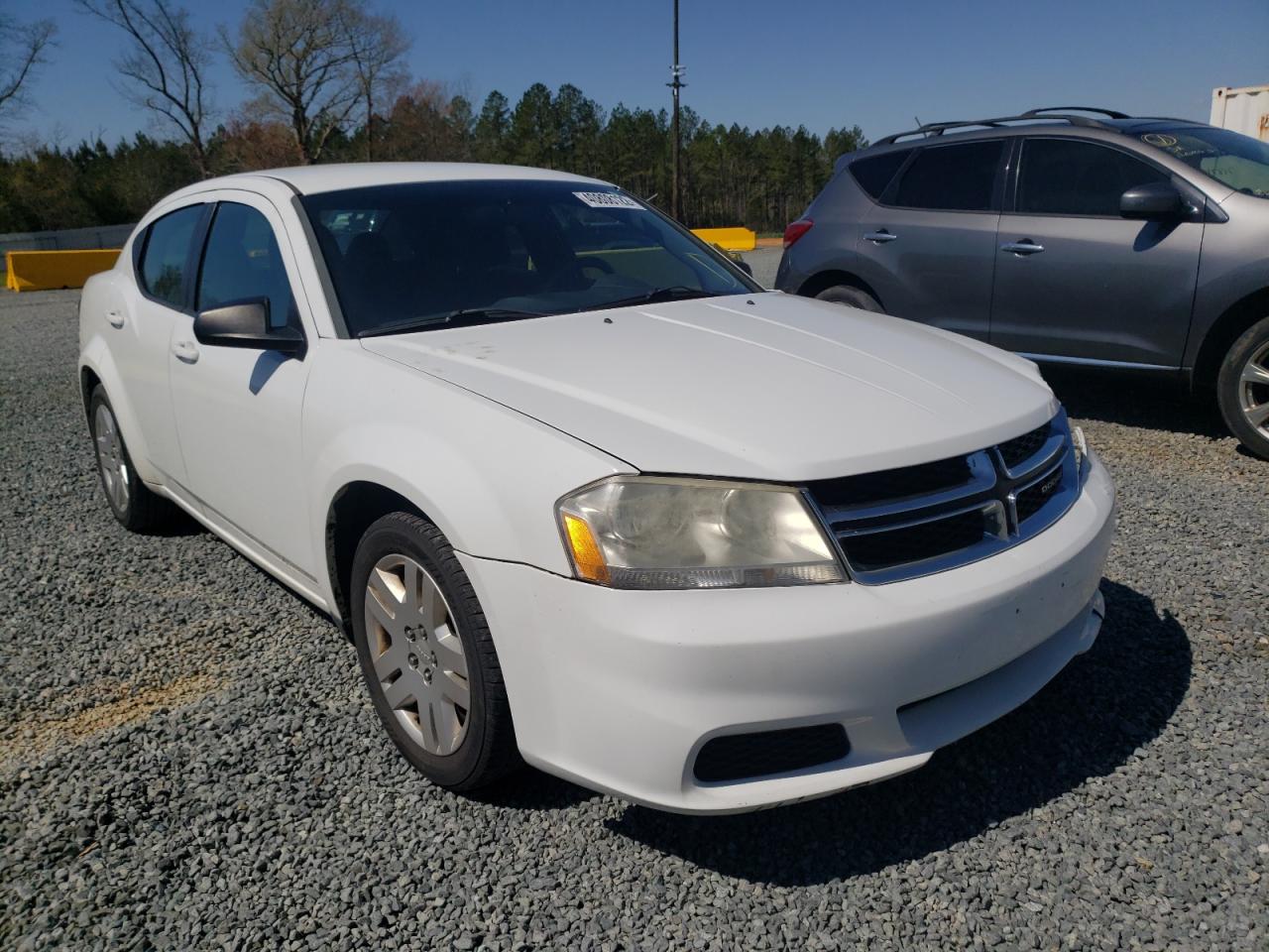 DODGE AVENGER SE 2012 with VIN 1C3CDZAB0CN286627 - Photo from auction