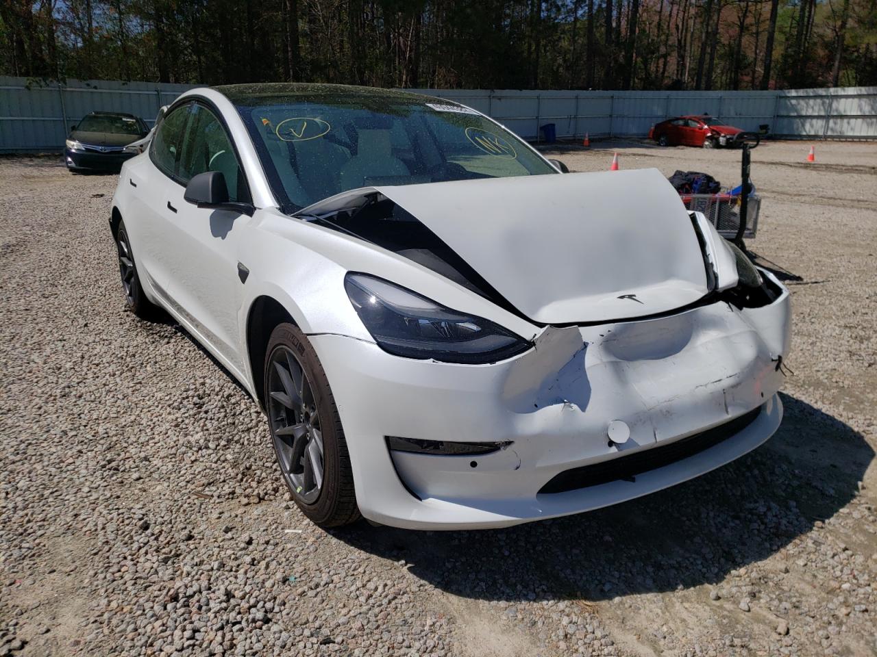 TESLA MODEL 3 2021 with VIN 5YJ3E1EB3MF035704 - Photo from auction