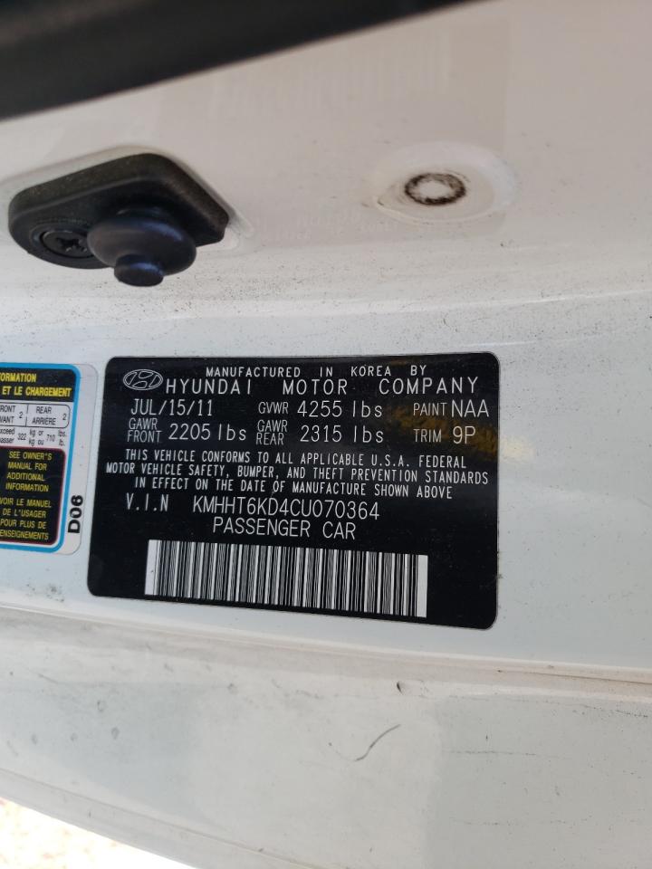 Photo 10 from auction – 2012 HYUNDAI GENESIS CO with VIN KMHHT6KD4CU070364