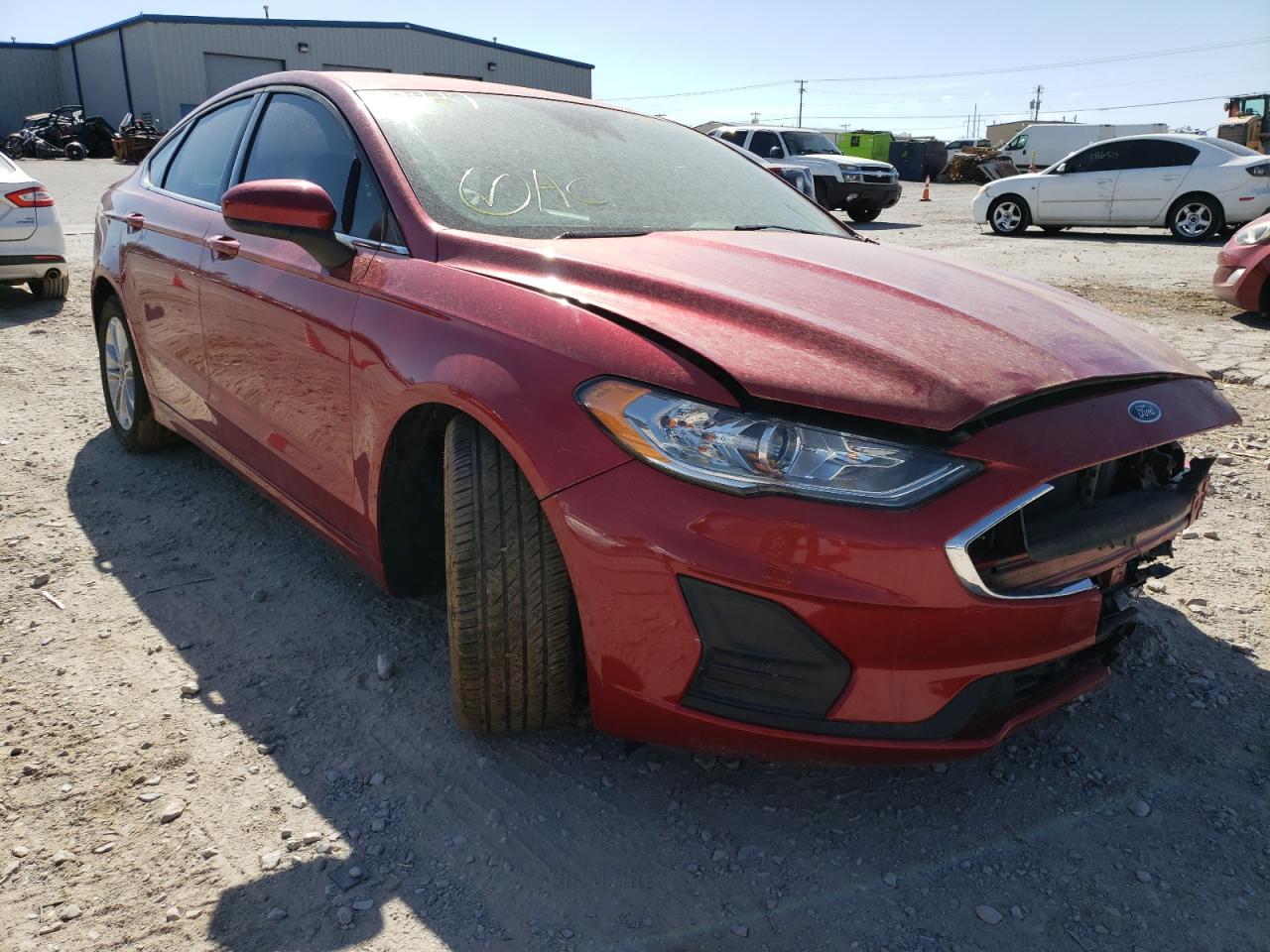 FORD FUSION SE 2020 with VIN 3FA6P0HD6LR110929 - Photo from auction