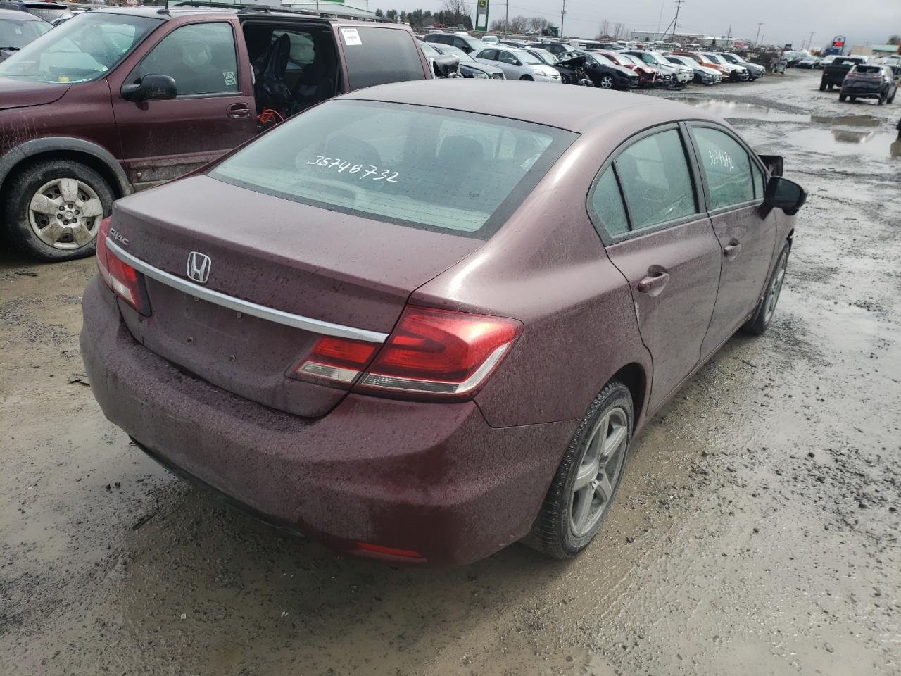 Photo 4 from auction – 2015 HONDA CIVIC LX with VIN 2HGFB2F51FH058448