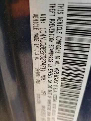 Photo 10 from auction – 2015 JEEP COMPASS SP with VIN 1C4NJCBB2FD274711
