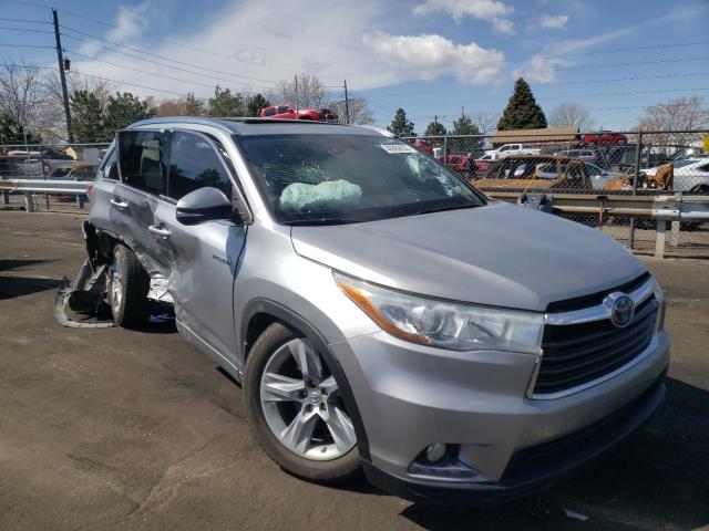 TOYOTA HIGHLANDER 2015 with VIN 5TDDCRFH5FS012628 - Photo from auction