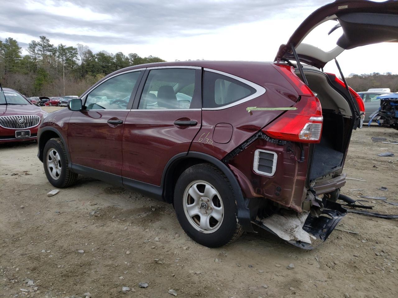 Photo 3 from auction – 2015 HONDA CR-V LX with VIN 5J6RM4H33FL055822