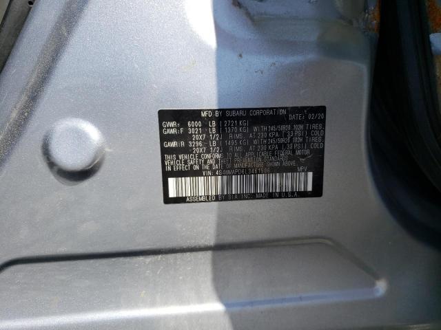 Photo 10 from auction – 2020 SUBARU ASCENT LIM with VIN 4S4WMAPD6L3461506