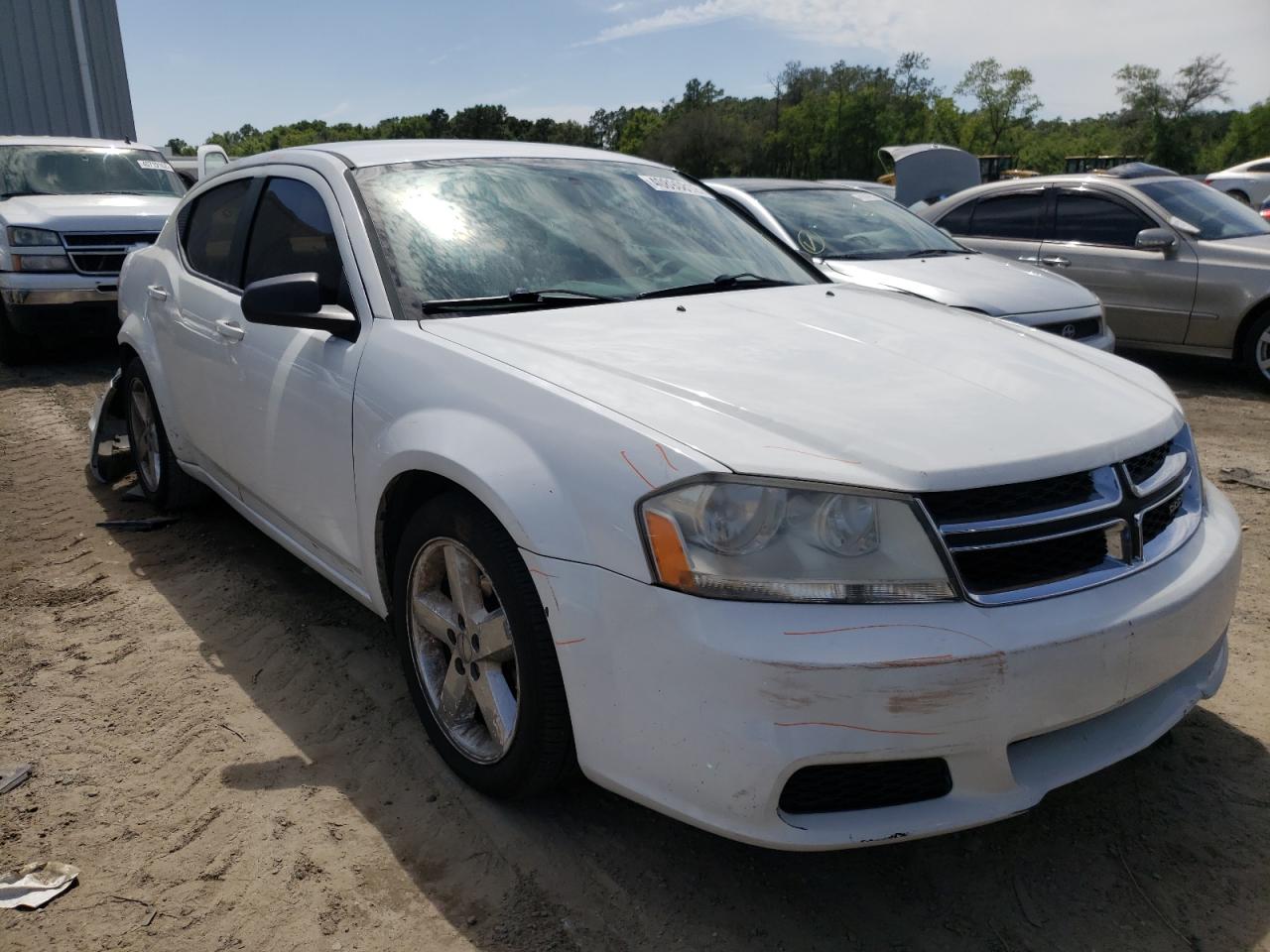 DODGE AVENGER SE 2012 with VIN 1C3CDZAB3CN141579 - Photo from auction