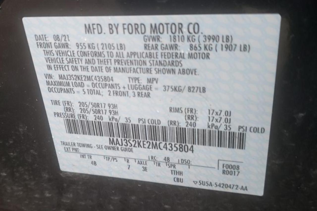 Photo 10 from auction – 2021 FORD ECOSPORT T with VIN MAJ3S2KE2MC435804