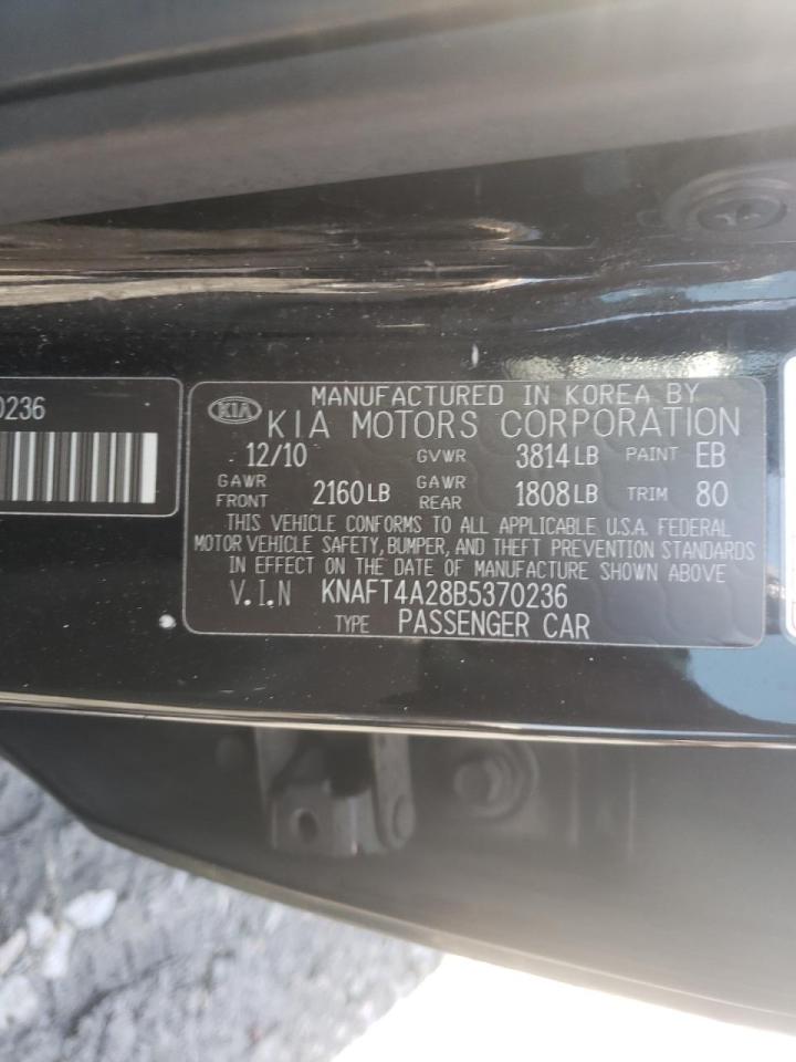 Photo 10 from auction – 2011 KIA FORTE LX with VIN KNAFT4A28B5370236