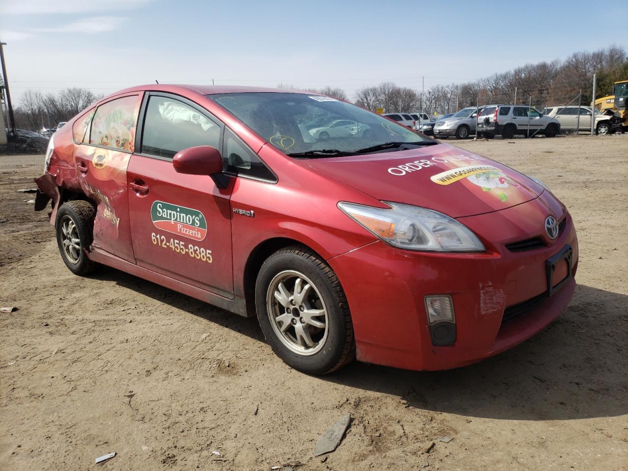TOYOTA PRIUS 2011 with VIN JTDKN3DU1B1365082 - Photo from auction