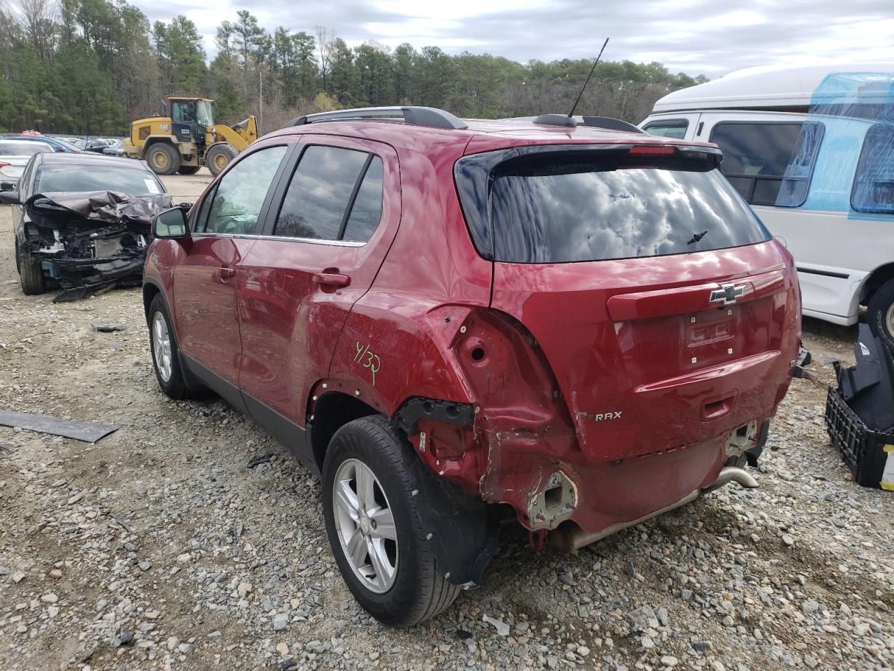 Photo 3 from auction – 2019 CHEVROLET TRAX 1LT with VIN 3GNCJLSB9KL299916