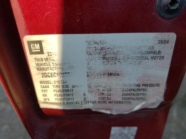 Photo 10 from auction – 2005 CHEVROLET SILVERADO with VIN 2GCEC19V351152996