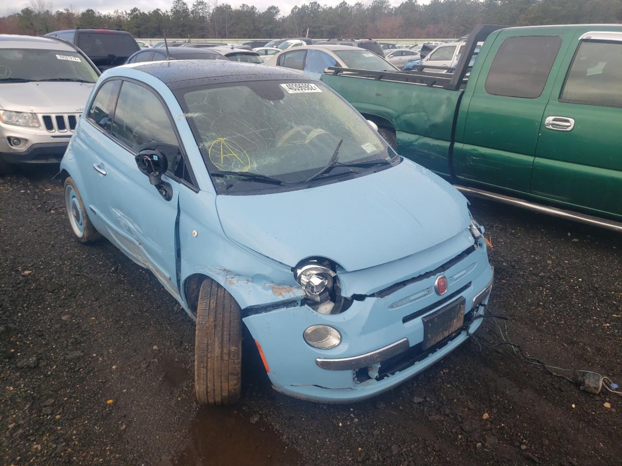 FIAT 500 LOUNGE 2015 con VIN 3C3CFFCR7FT570456 - Foto de la subasta