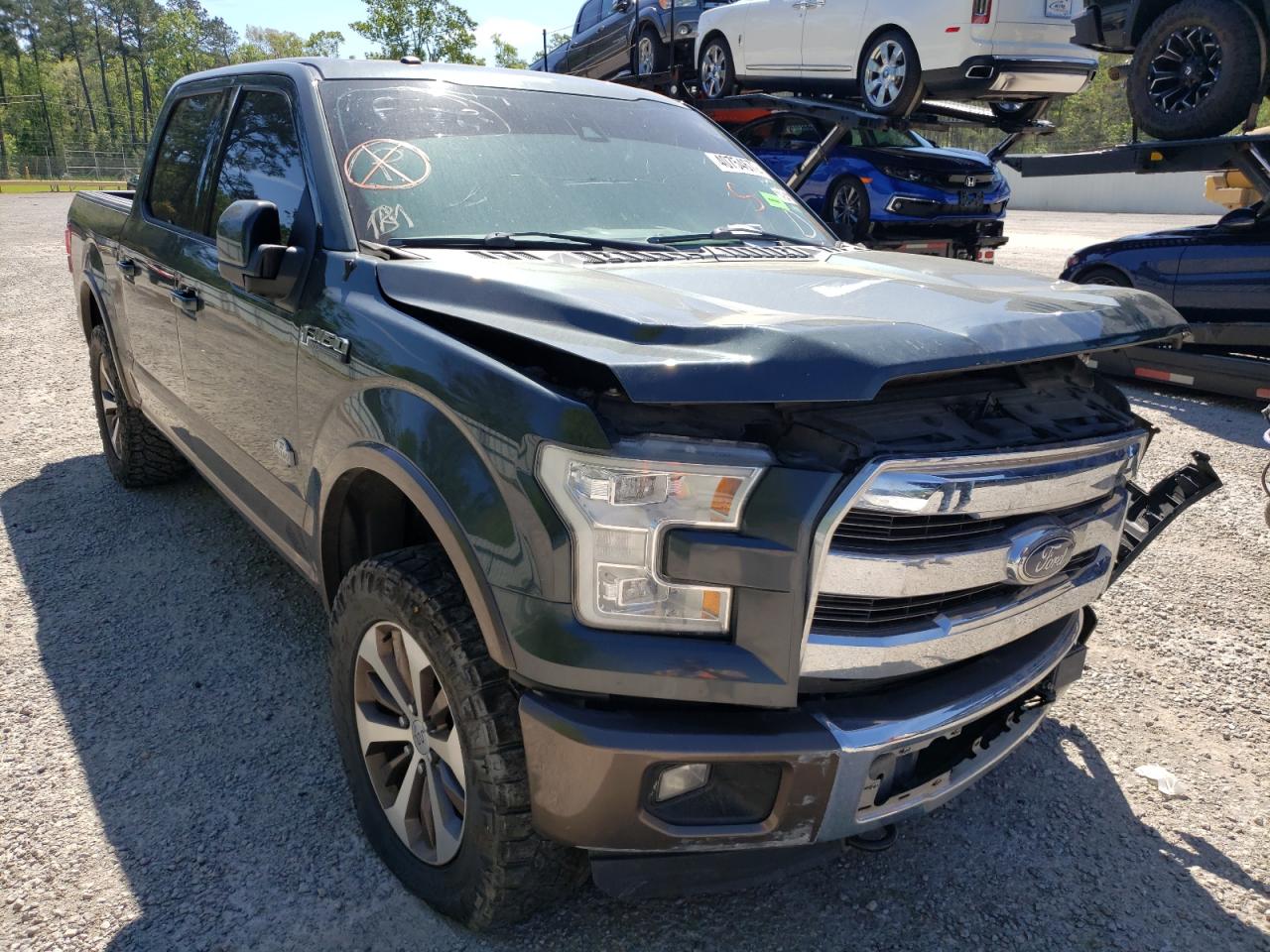 FORD F150 SUPER 2015 with VIN 1FTEW1EFXFFC46888 - Photo from auction