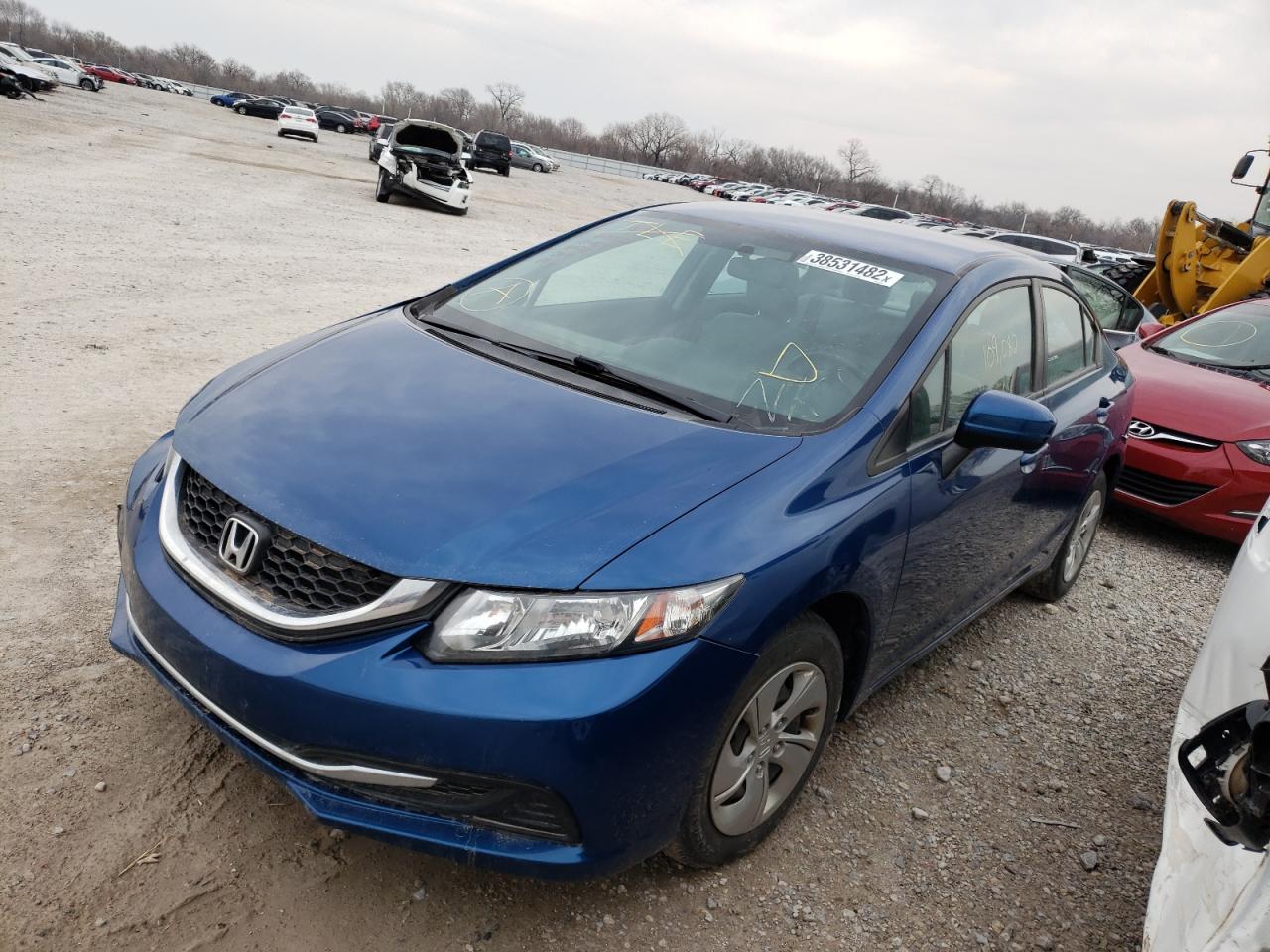 Photo 2 from auction – 2014 HONDA CIVIC LX with VIN 2HGFB2F57EH543658