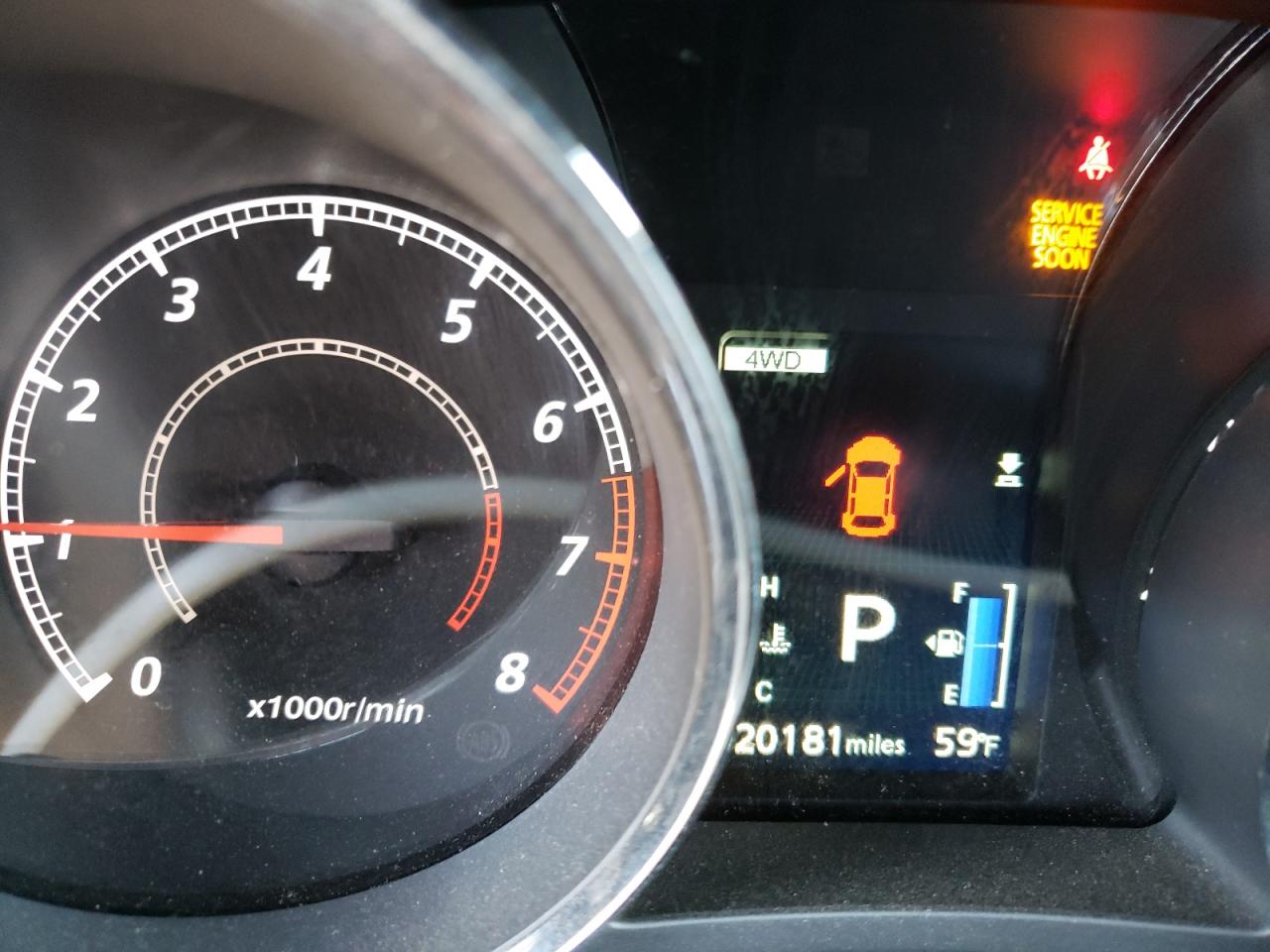 Photo 8 from auction – 2021 MITSUBISHI OUTLANDER with VIN JA4ARUAU7MU026039