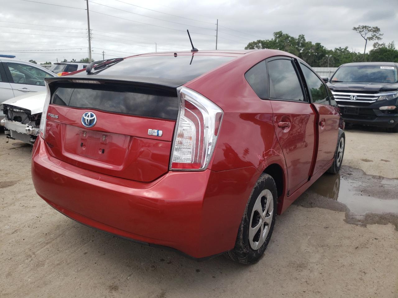 Photo 4 from auction – 2013 TOYOTA PRIUS with VIN JTDKN3DU3D0354514