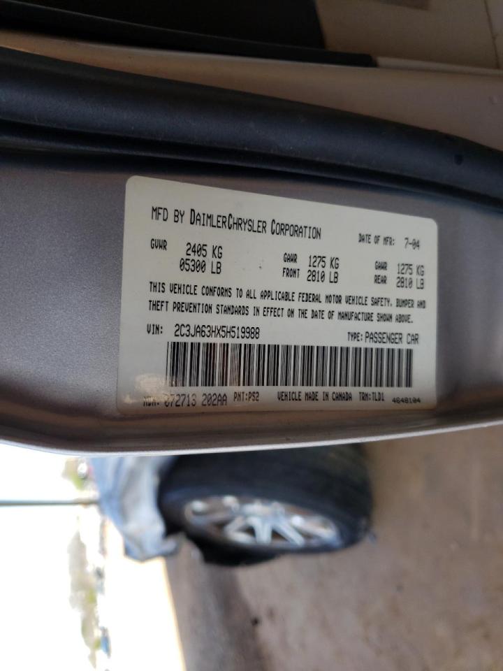 Photo 10 from auction – 2005 CHRYSLER 300C with VIN 2C3JA63HX5H519988