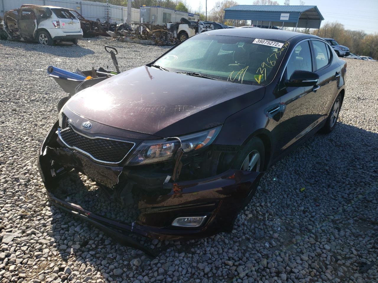 Photo 2 from auction – 2014 KIA OPTIMA LX with VIN 5XXGM4A75EG281160
