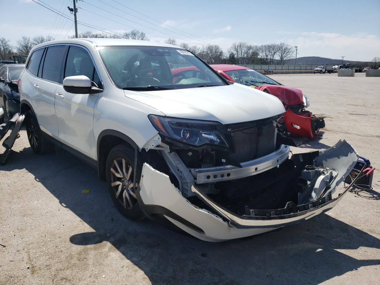HONDA PILOT EX 2020 with VIN 5FNYF5H30LB022485 - Photo from auction
