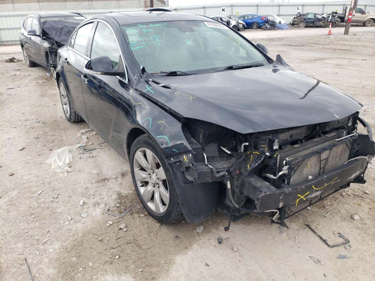 BUICK REGAL PREM 2013 with VIN 2G4GS5EV3D9237826 - Photo from auction