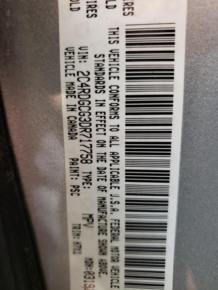 Photo 10 from auction – 2013 DODGE GRAND CARA with VIN 2C4RDGCG3DR717758