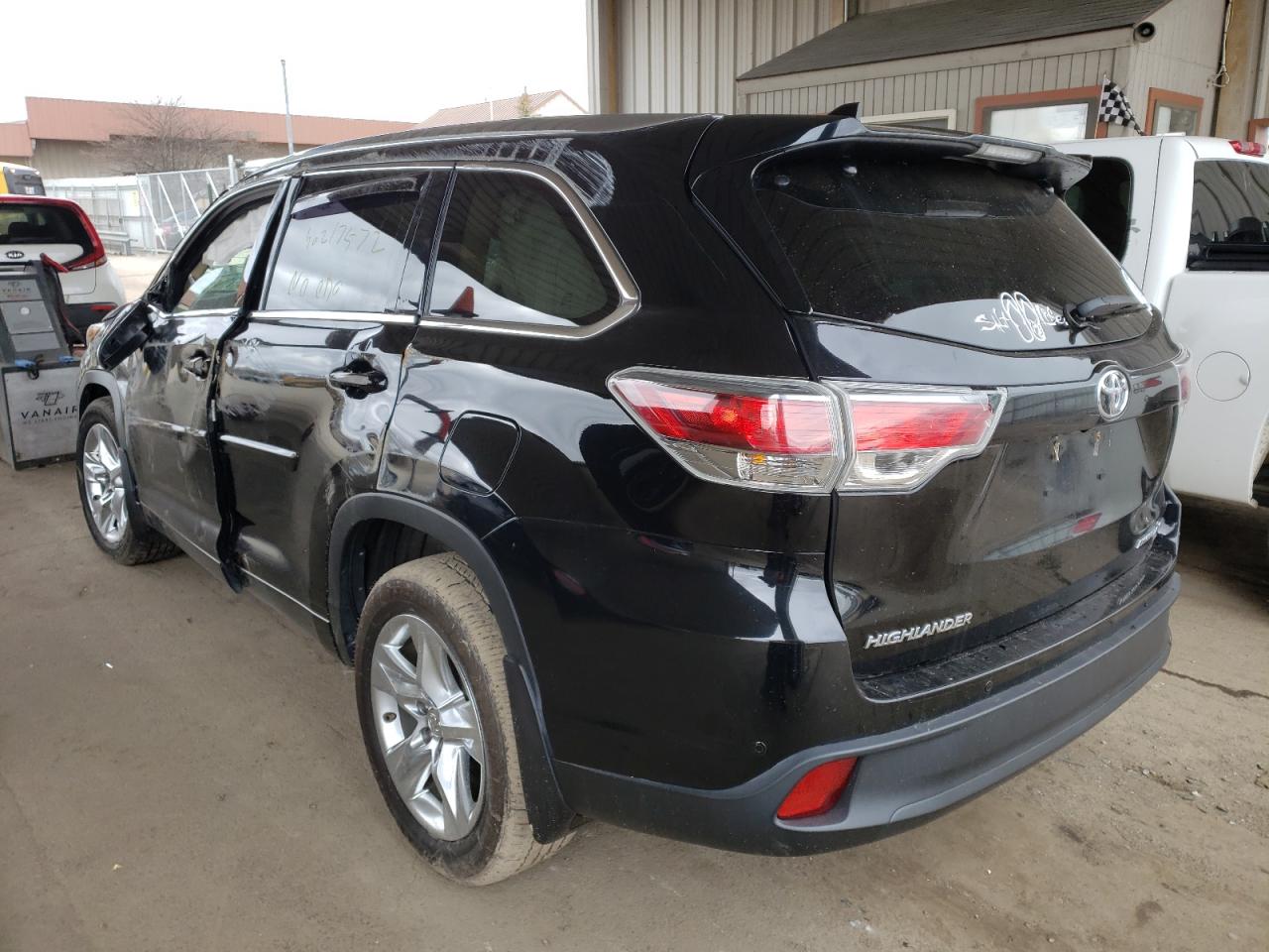 Photo 3 from auction – 2015 TOYOTA HIGHLANDER with VIN 5TDDKRFH8FS185126